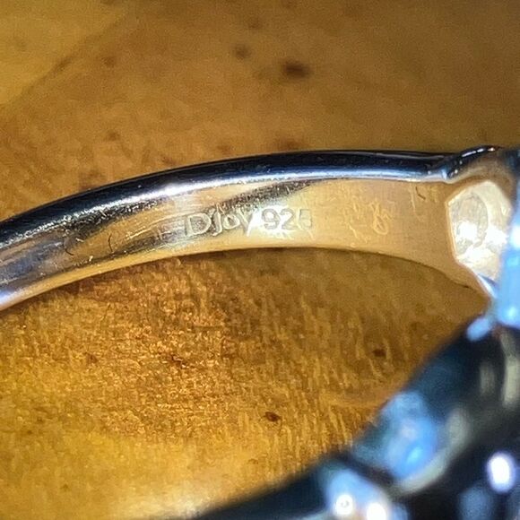 Natural Connemara Marble Sterling Silver Claddagh Ring Size 7 - Picture 6 of 9